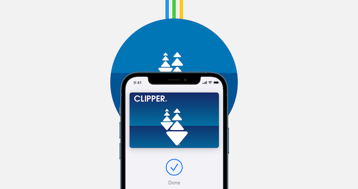 Apple Wallet Clipper card