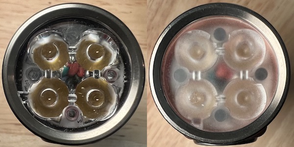 Emisar D4V2: optics comparison close up